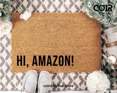 Hi Amazon Coir Doormat Welcome Mat Hand Painted Doormat Entryway Rug Funny Doormat Front Door Mat Front Door Decor Gift for her Under 50