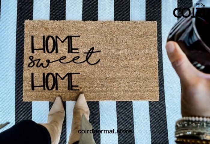 Home Sweet Home, Doormat, Welcome mat, Entryway, Front Porch, Front Door, Housewarming, Newlywed, Closing Gift, Christmas, Birthday,Under 50