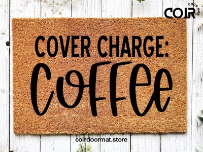 Hope you brought coffee doormat |coir doormat| |custom| |coffee lover| |coffee doormat|