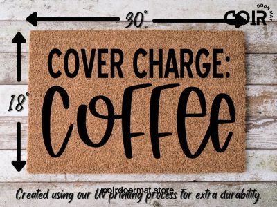 Hope you brought coffee doormat |coir doormat| |custom| |coffee lover| |coffee doormat|