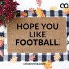 Hope You Like Football, Fall Doormat, Doormat, Welcome Mat, Entryway Rug, Under 60, Football Doormat, Man Cave Decor, Football Gift, Funny