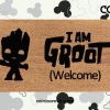 I Am Groot Doormat - Marvel - Avengers - Coir Welcome Mat - Cute Disney Lover Gifts - Cute And Funny Door Mat Gifts