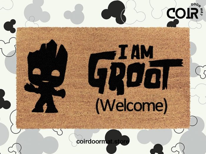 I Am Groot Doormat - Marvel - Avengers - Coir Welcome Mat - Cute Disney Lover Gifts - Cute And Funny Door Mat Gifts