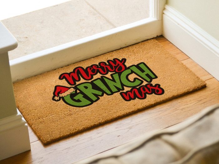 Grinch Squad - Grinch Christmas Doormat - Funny Grinch Gift - Christmas Mat - Funny Porch Decor - Xmas Doormat