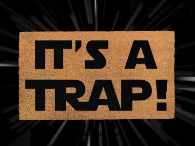 Its A Trap Doormat - Star Wars Door Mat - Disney Coir Mat - Disney And Star Wars Lovers - Fandom Gifts