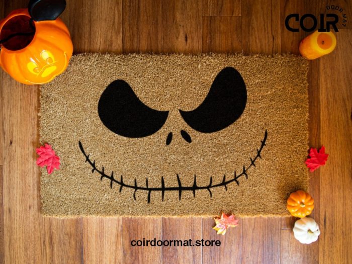 Jack Skellington Doormat - Nightmare Before Christmas - Funny Doormat - Funny Holiday Door Mat - Halloween Decor - Christmas Decor