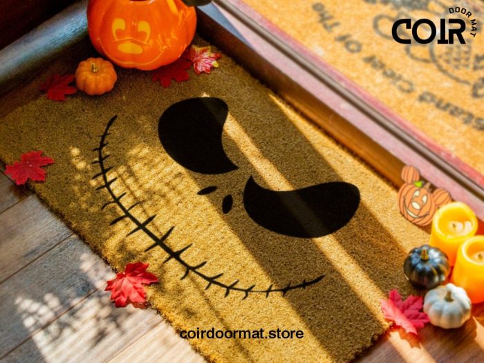 Jack Skellington Doormat - Nightmare Before Christmas - Funny Doormat - Funny Holiday Door Mat - Halloween Decor - Christmas Decor