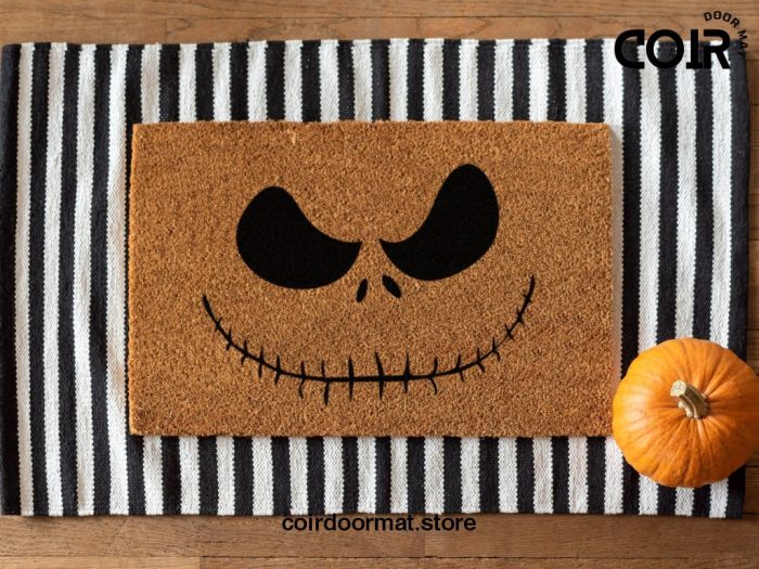 Jack Skellington Doormat - Nightmare Before Christmas - Funny Doormat - Funny Holiday Door Mat - Halloween Decor - Christmas Decor