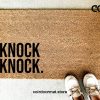 Knock Knock, Doormat, Welcome Mat, Entryway Rug, Outdoor Rug, Front Porch, Front Door, Gifts for them, Birthday, Housewarming, Under 60