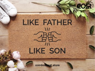 Like Father Like Son - Fathers Day Doormat - Funny Custom Door Mat - Gifts For Him - Gifts For Her - Family Gifts - Home Decor - Gift Ideas