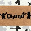 Lilo And Stitch Ohana Welcome Doormat - Lilo And Stitch - Hawaiian - Coir Welcome Mat - Cute Disney Lover Gift