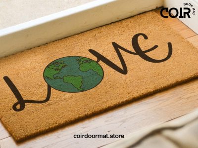 Love Earth Day Doormat - Earth Day - Welcome Mat - Housewarming Gifts - Earth Day Doormat - New Home Gift