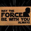 May The Force Be With You Always - Obi - Wan Kenobi - Disney And Star Wars Lovers - Starwars Gifts - Personalized Door Mat - Disney Doormat