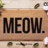 Meow! - Cat Lover Welcome Doormat - Hello In Cat Language - Coconut Coir Mat - Funny Door Mat - Home Decor