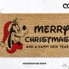 Merry Christmas Disney Doormat - Goofy Welcome Mat - Happy New Year Doormat - Christmas Gift - Disney Home Decor  - Disney Gift