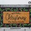 Merry Christmas Doormat - Rustic Holiday Decor - Home Decor - Holiday Rug - Holiday Doormat - Personalized Gift - Farmhouse Christmas