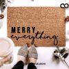 Merry Everything Door Mat Welcome Mat Christmas Doormat Holiday Doormat Christmas Decor Holiday Decor Under 50 Front Porch Front Door Mat