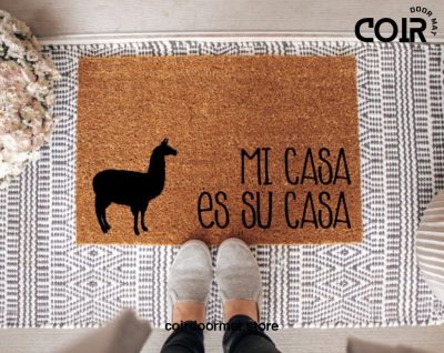 Mi Casa Es Su Casa, Llama Doormat, Coir Doormat, Funny Doormat, Home Doormat, Welcome Mat, under 50, Housewarming, Closing Gift, Birthday