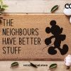 Mickey Doormat - The Neighbours Have Better Stuff - Funny Doormat - Mickey Icons - Welcome Mat - Disney Doormat - Disney Home Decor