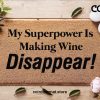 Mother's Day Doormat - Mother's Day Gift - My Superpower Is Making Wine Disappear - Housewarming Gift - Gift For Her - Custom Doormat