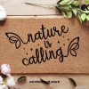 Nature Is Calling Doormat - Earth Day Doormat - New Home Gifts - House Decor - Planet - New Home Gift - Housewarming Gift