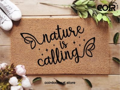 Nature Is Calling Doormat - Earth Day Doormat - New Home Gifts - House Decor - Planet - New Home Gift - Housewarming Gift