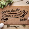 No Place Like Home Doormat - Grand Parent Door Mat - Personalized Doormat - Grandparent Gift Ideas - Funny Family Gifts - Home Decor