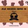 Our Second Home Disney's All-Star Sports Resort - Home Decor - Disney Decor - Disney Gift - Disney Land - Disney Doormat - Disney World