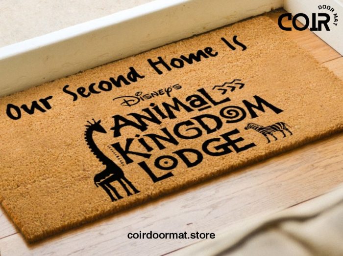 Our Second Home Is Animal Kingdom Welcome Doormat - Kidani Village - Disney Decor - Disney World - Coir Welcome Door Mat - Disney Lovers