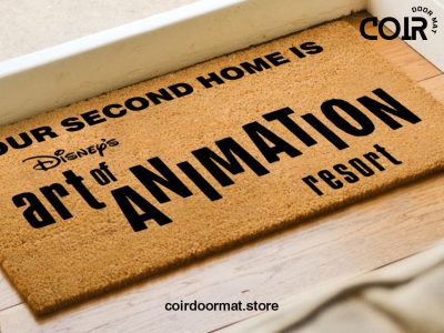 Our Second Home Is Art of Animation Resort Welcome Doormat - Disney Decor - Disney World - Coir Welcome Door Mat - Disney Lovers