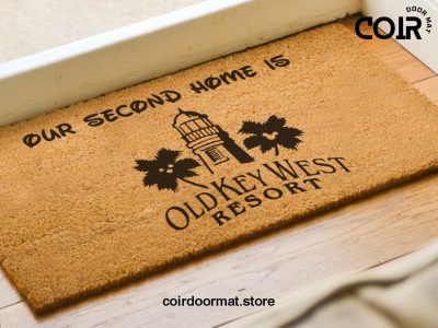 Our Second Home Is Old Key West Resort Welcome Doormat - Disney Decor - Disney World - Coir Welcome Door Mat - Disney Lovers