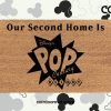 Our Second Home Is Pop Century Resort Welcome Doormat - Disney Decor - Disney World - Coir Welcome Door Mat - Disney Lovers