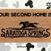 Our Second Home Is Saratoga Springs Welcome Doormat - Disney Decor - Disney World - Coir Welcome Door Mat - Disney Lovers