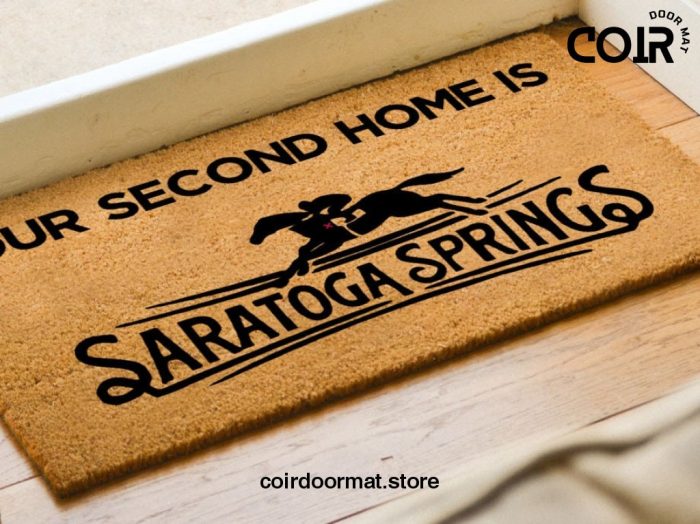 Our Second Home Is Saratoga Springs Welcome Doormat - Disney Decor - Disney World - Coir Welcome Door Mat - Disney Lovers