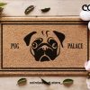 Personalizable Custom Dog Doormat - Pug Palace - Jeffree Star Inspired - Custom Dog Welcome Doormat - Dog Lover Gift