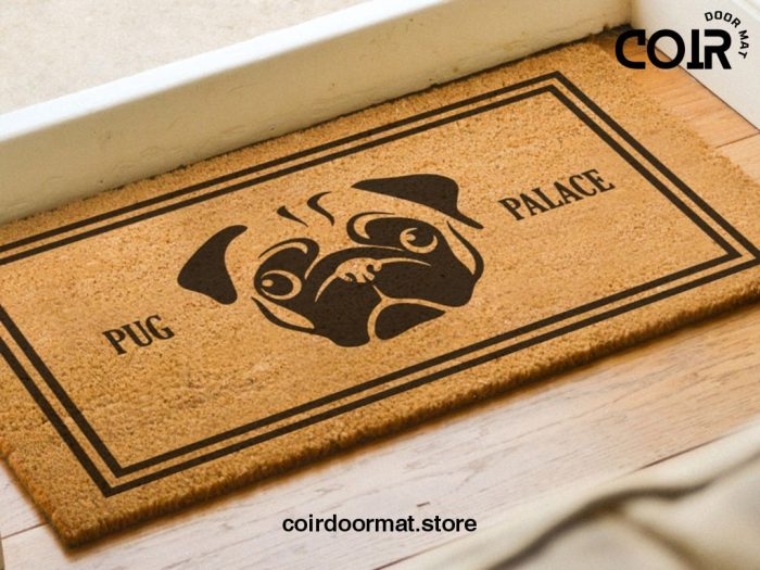 Personalizable Custom Dog Doormat - Pug Palace - Jeffree Star Inspired - Custom Dog Welcome Doormat - Dog Lover Gift