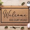 Personalized Address Doormat - Customized Door Mat - Home Address - Closing Gift - Housewarming Gift - New Home Gifts - Welcome Mat Gift