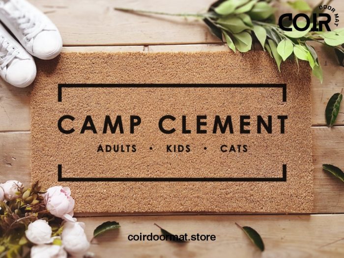 Personalized Camp Doormat - Custom Family Welcome Doormat - Customized Names And Hobbies - Housewarming Gifts - Home Decor - Custom Doormat