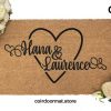 Personalized Couples and Friends Name Doormat / Custom Coir Door Mat / New Home Gift / Housewarming Gift