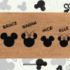 Personalized Disney Family Name Doormat - Mickey Head - Minnie Head - Coconut Coir Welcome Door Mat - Housewarming Disney Gift