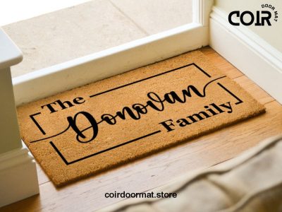 Personalized Door Mat - Customized Door Mat with Last Name - Housewarming Gift - Custom Doormat - Realtor Client Gift - Family Name Mat