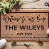 Personalized Doormat - Custom Door Mat - Welcome To Our Home - Established Date - Closing Gift - Housewarming Gift - New Home Gifts