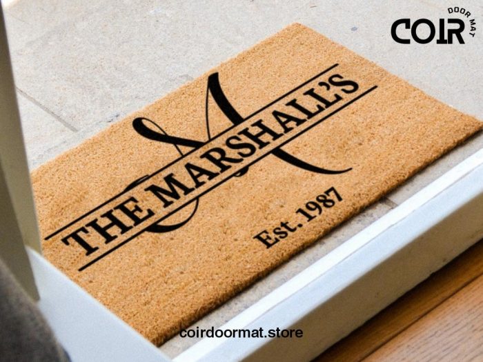 Personalized Doormat - Custom Doormat - Monogram Door Mat - Last Name Doormat - Monogram Rug - Housewarming Gift - Closing Gift - Realtor