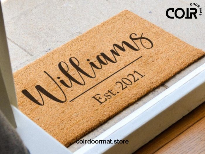 Personalized Doormat - Family Name Door Mat - Last Name Doormat - Custom Rug - Housewarming Gift - Closing Gift - Realtor - Custom Doormat