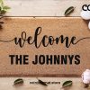 Personalized Doormat, Last Name Doormat, Housewarming Gift, Wedding Gift Ideas, Welcome Mat, Closing Gift, Farmhouse Decor, Custom Doormat