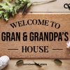 Personalized Doormat - Welcome To Gran & Grandpa's House -  Custom Coir Mat - Home Decor - Grandparent Gift - Family Mat - Housewarming Gift