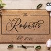 Personalized Family Last Name Doormat - Custom Rug - Personalized Door Mat - Engagement Gift - Wedding Gift - Door Mat - Closing Gift