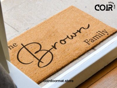 Personalized Family Last Name Doormat - Housewarming Gift  - Family Name Doormat  - Personalized Doormat - Custom Family Welcome Mat