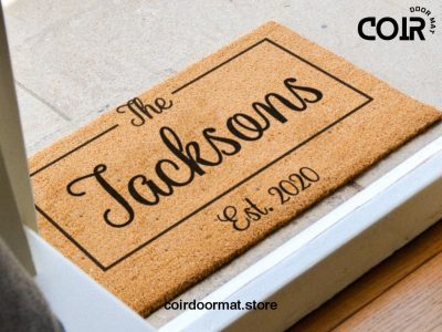 Personalized Family Last Name Doormat Rug - Custom Doormat - Personalized Doormat - Engagement Gift - Wedding Gift - Door Mat - Closing Gift