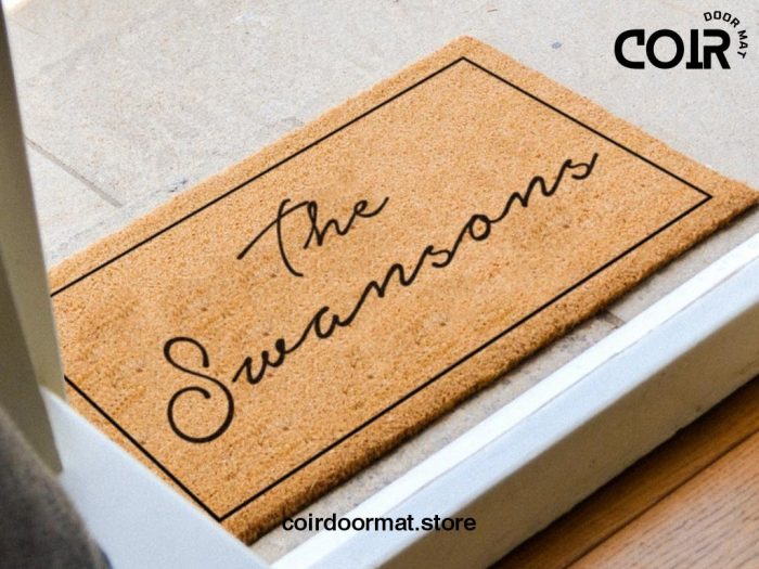 Personalized Family Welcome Doormat - Family Name Doormat - Personalized Last Name Doormat - Custom Rug - Custom Doormat - Closing Gift